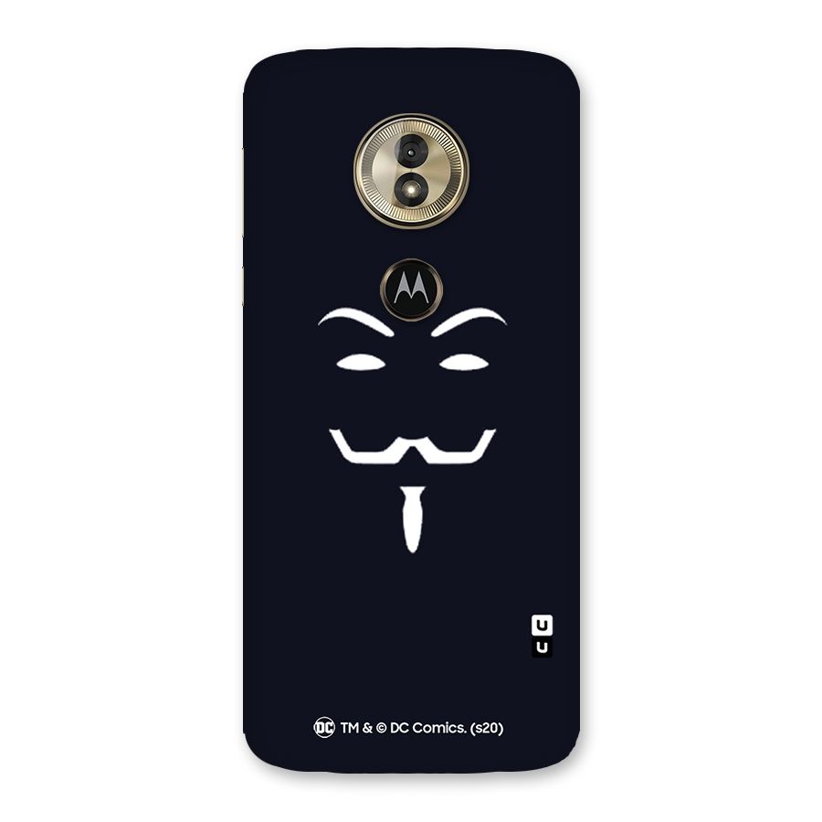 Minimal Anonymous Mask Back Case for Moto G6 Play