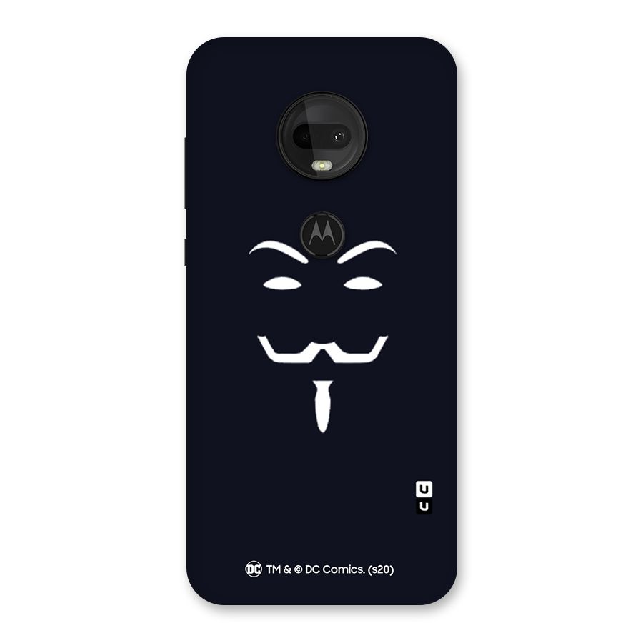 Minimal Anonymous Mask Back Case for Moto G7