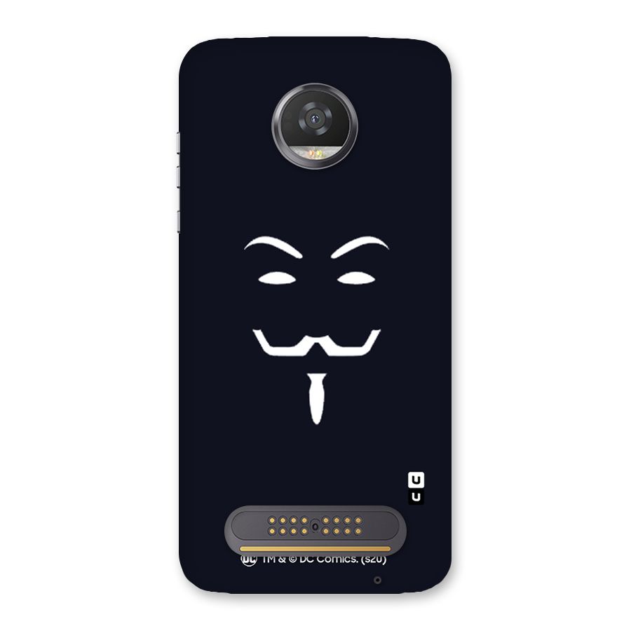 Minimal Anonymous Mask Back Case for Moto Z2 Play