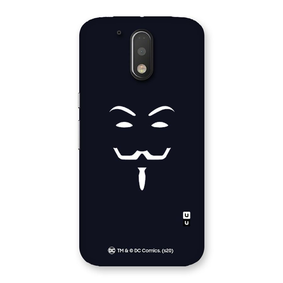 Minimal Anonymous Mask Back Case for Motorola Moto G4 Plus