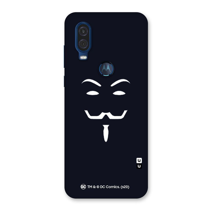 Minimal Anonymous Mask Back Case for Motorola One Vision