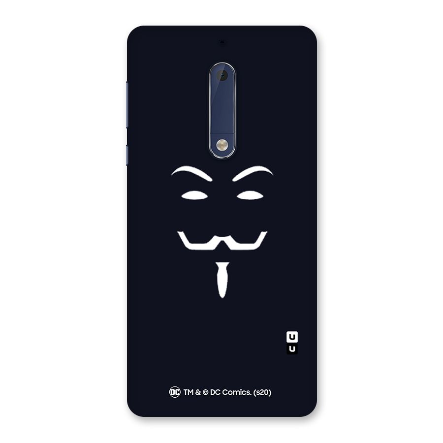 Minimal Anonymous Mask Back Case for Nokia 5