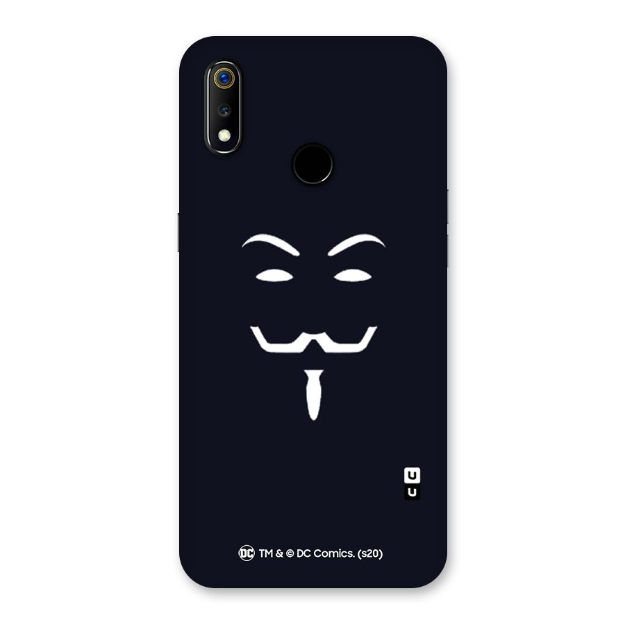 Minimal Anonymous Mask Back Case for Realme 3