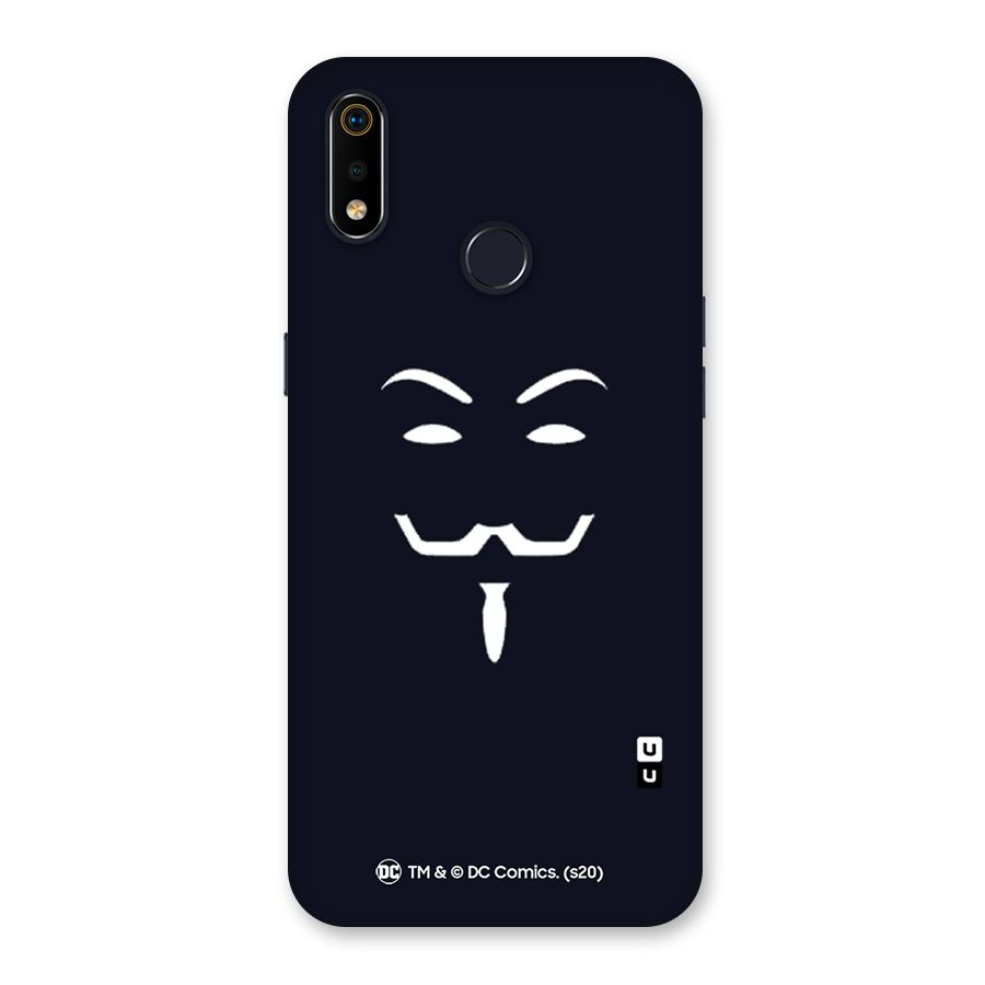 Minimal Anonymous Mask Back Case for Realme 3i