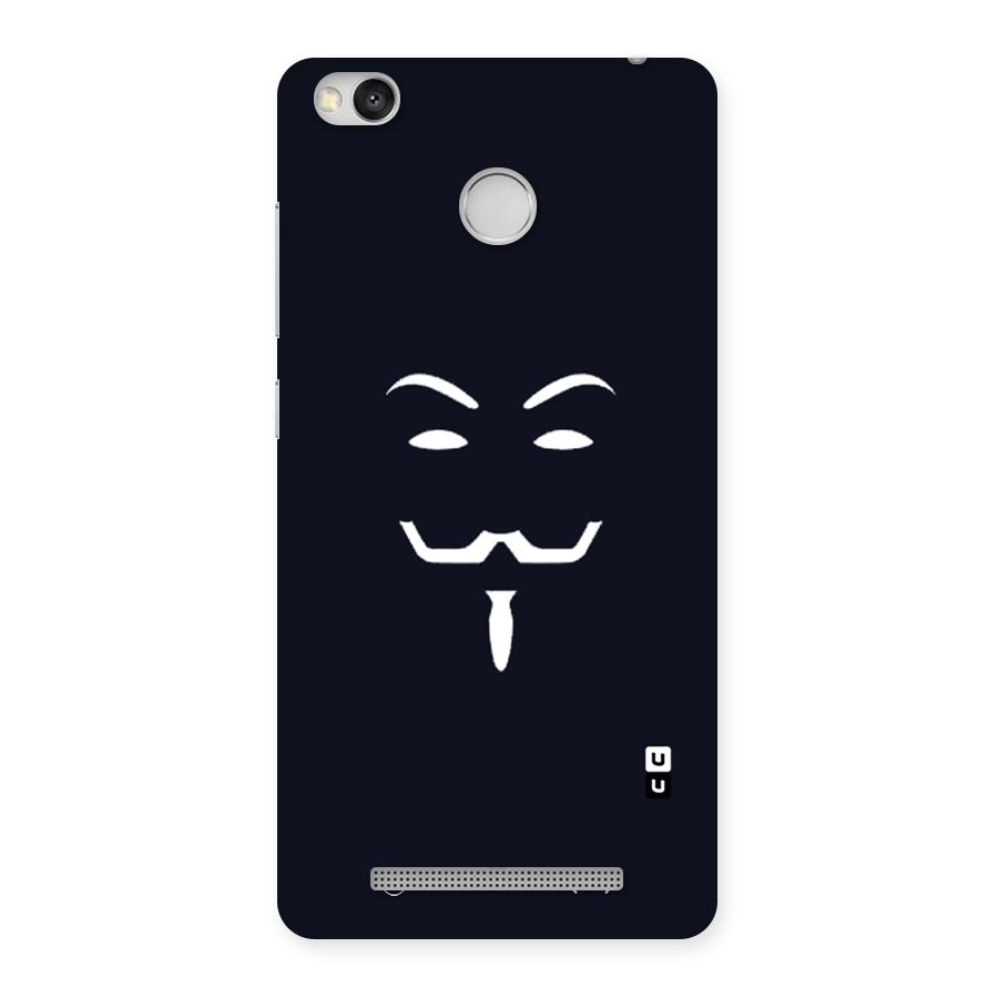 Minimal Anonymous Mask Back Case for Redmi 3S Prime