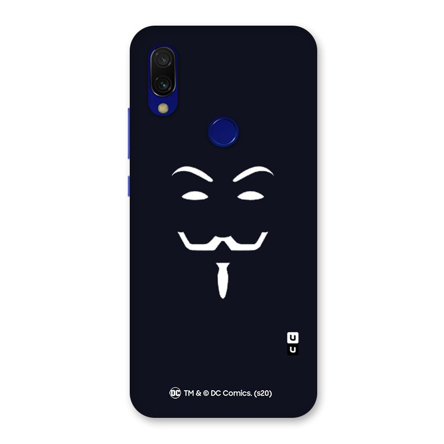 Minimal Anonymous Mask Back Case for Redmi 7