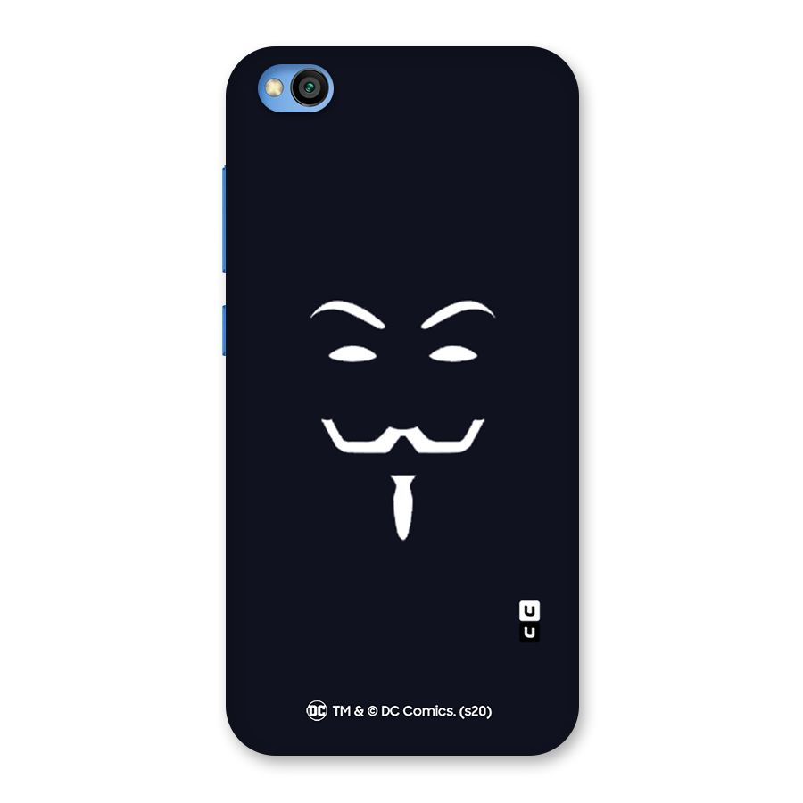 Minimal Anonymous Mask Back Case for Redmi Go
