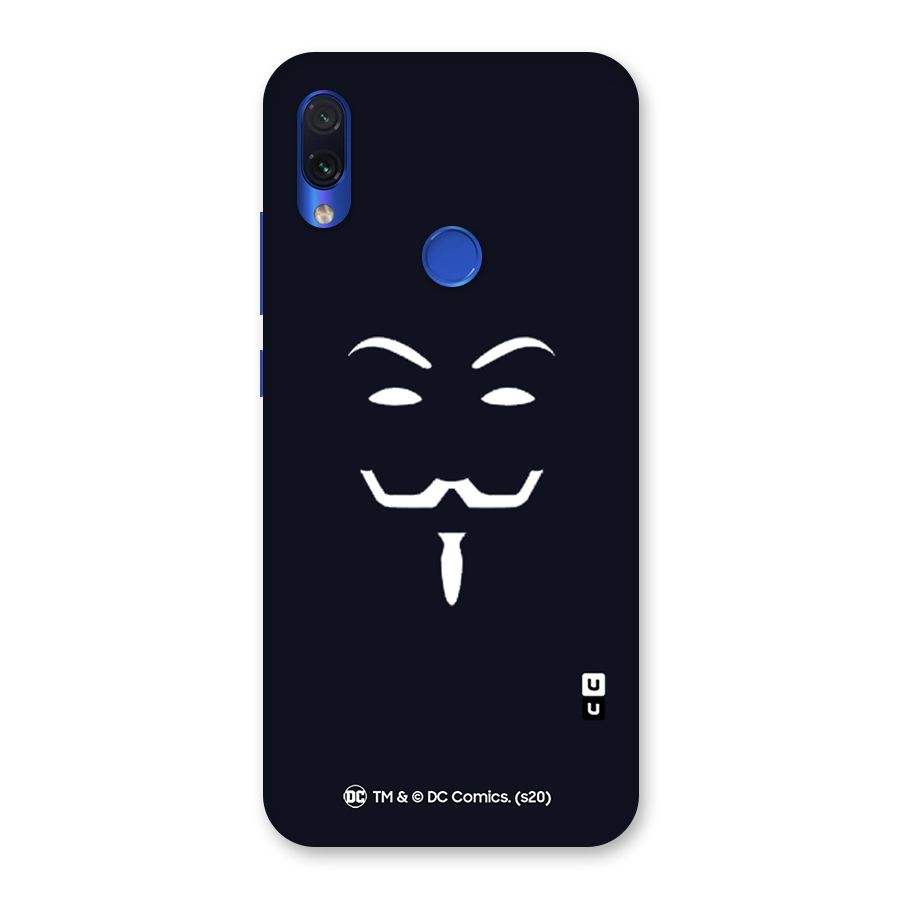 Minimal Anonymous Mask Back Case for Redmi Note 7