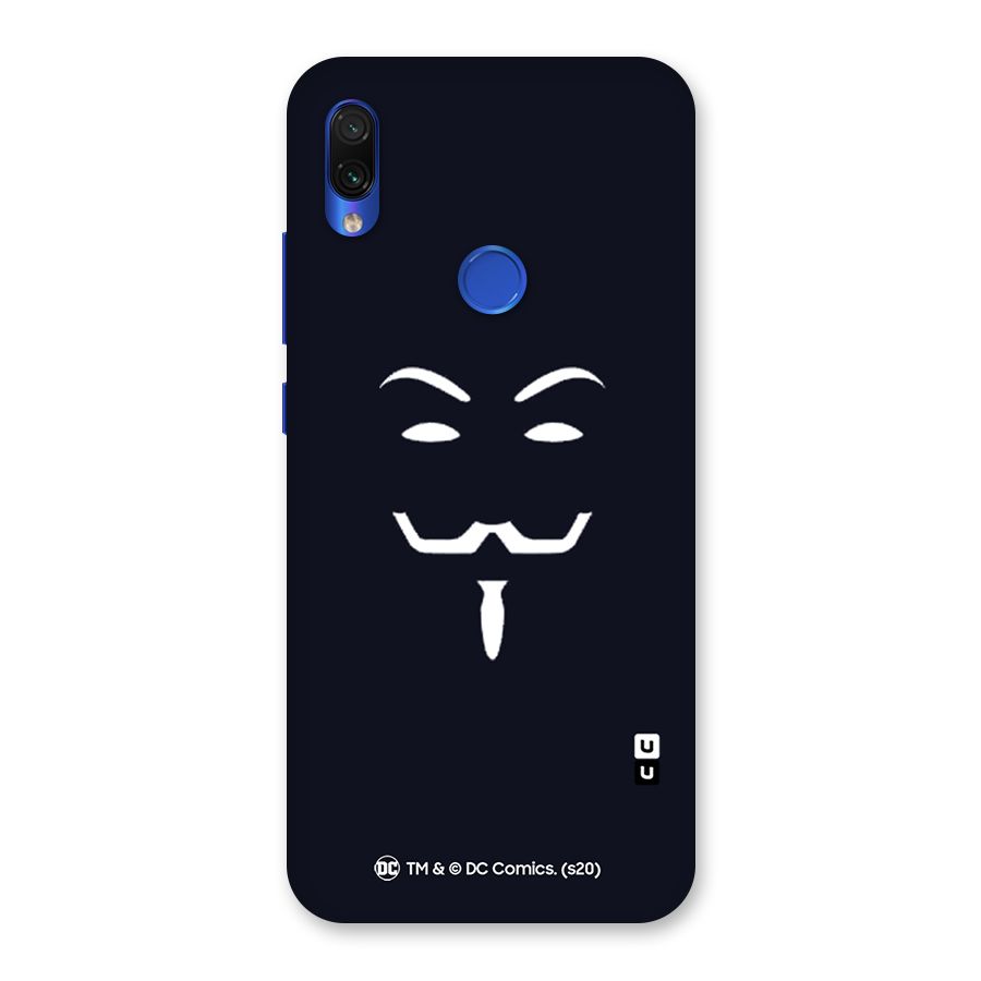 Minimal Anonymous Mask Back Case for Redmi Note 7S