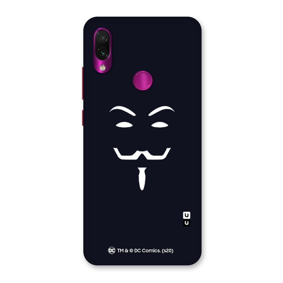 Minimal Anonymous Mask Back Case for Redmi Note 7 Pro