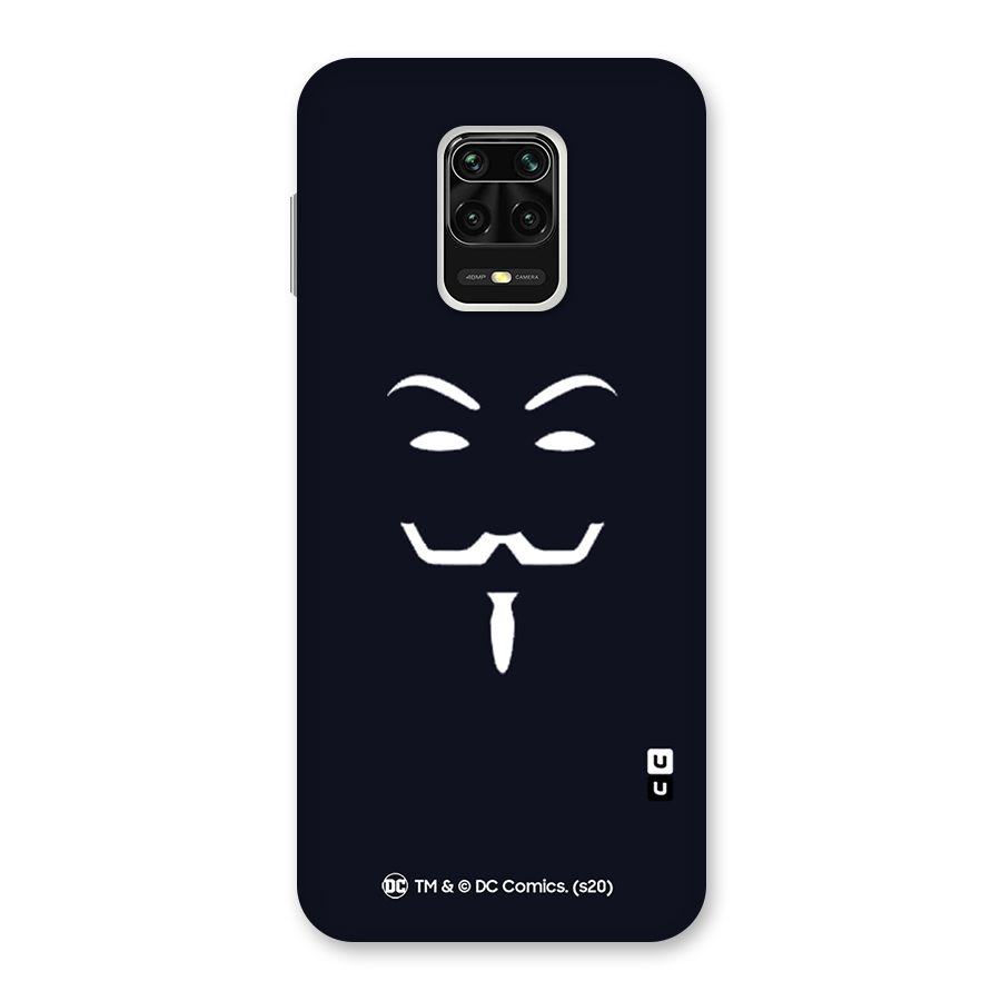 Minimal Anonymous Mask Back Case for Redmi Note 9 Pro Max