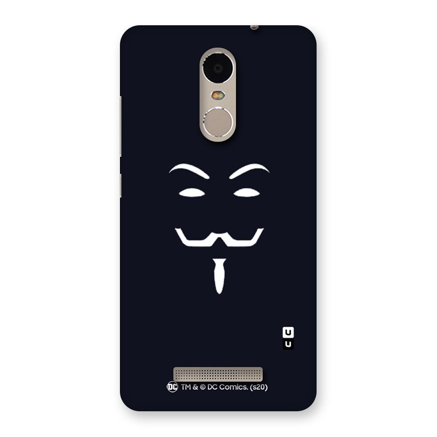 Minimal Anonymous Mask Back Case for Xiaomi Redmi Note 3