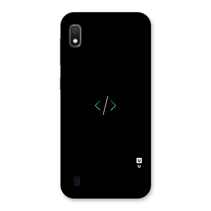 Minimal Dark Coding Back Case for Galaxy A10