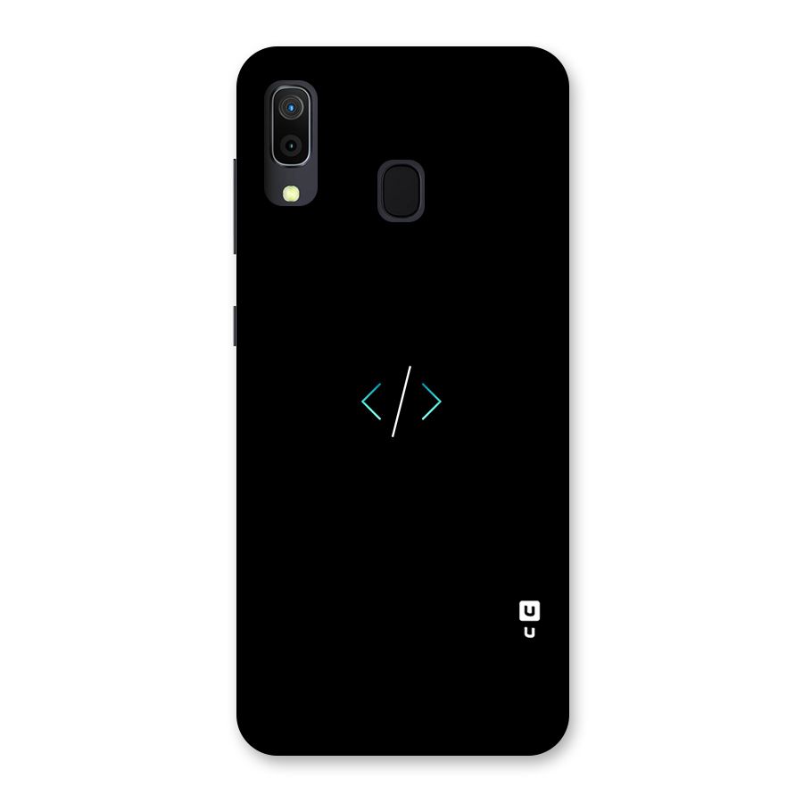 Minimal Dark Coding Back Case for Galaxy A30