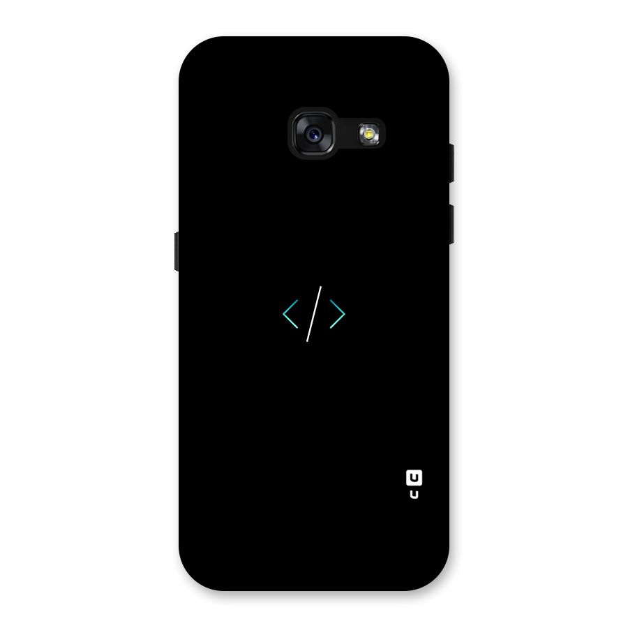 Minimal Dark Coding Back Case for Galaxy A3 (2017)