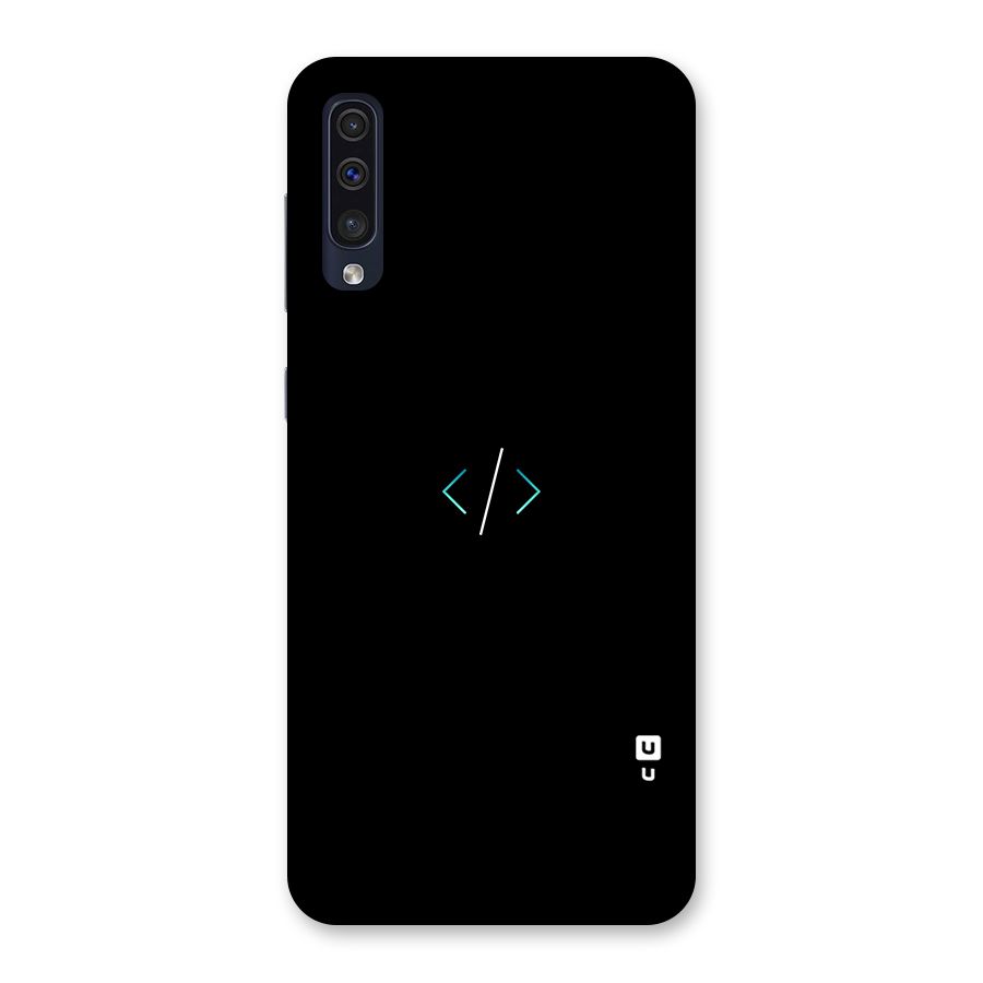 Minimal Dark Coding Back Case for Galaxy A50