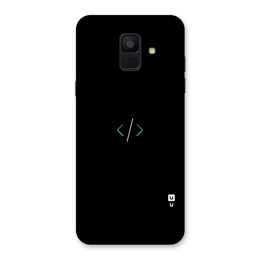 Minimal Dark Coding Back Case for Galaxy A6 (2018)