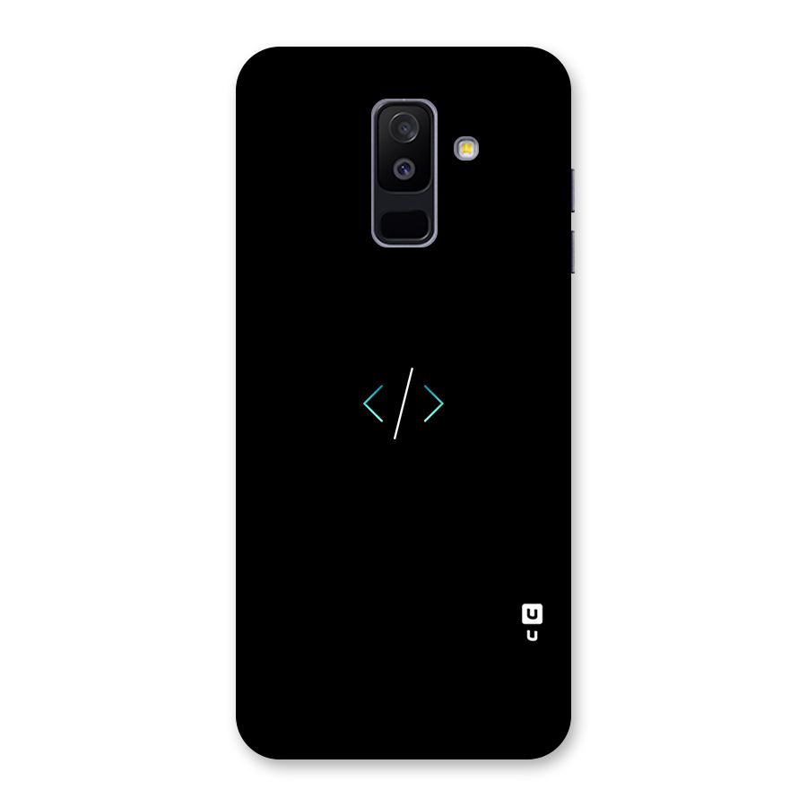 Minimal Dark Coding Back Case for Galaxy A6 Plus