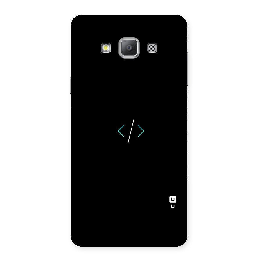 Minimal Dark Coding Back Case for Galaxy A7
