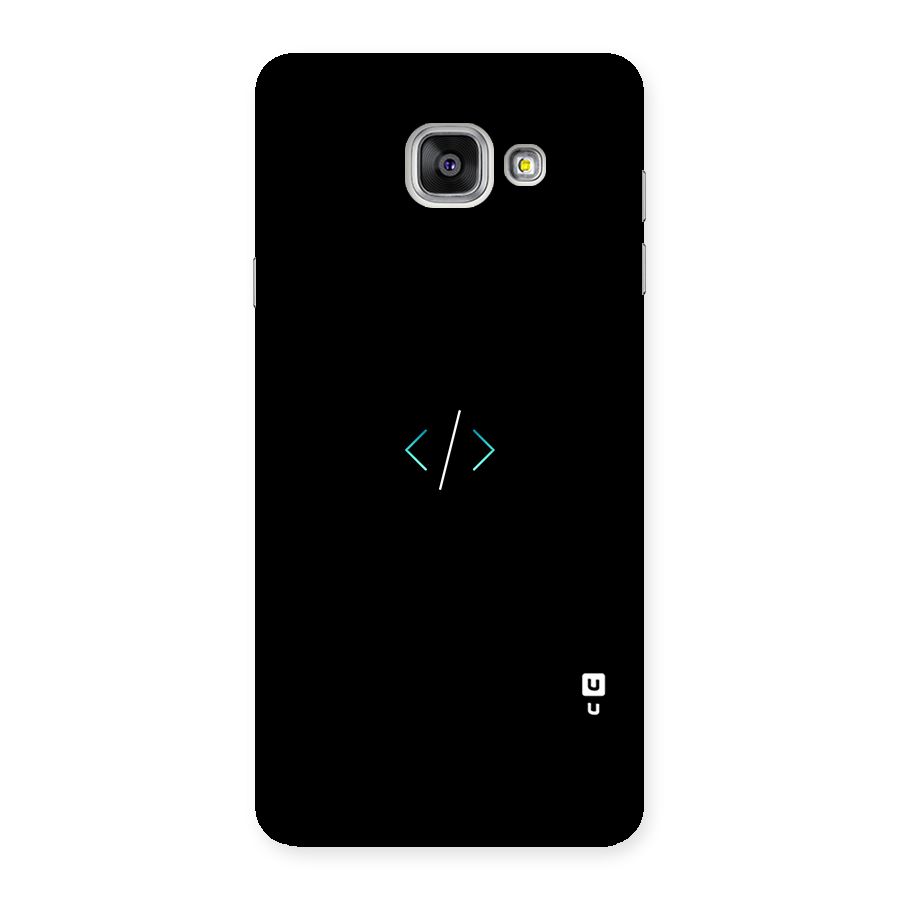 Minimal Dark Coding Back Case for Galaxy A7 2016
