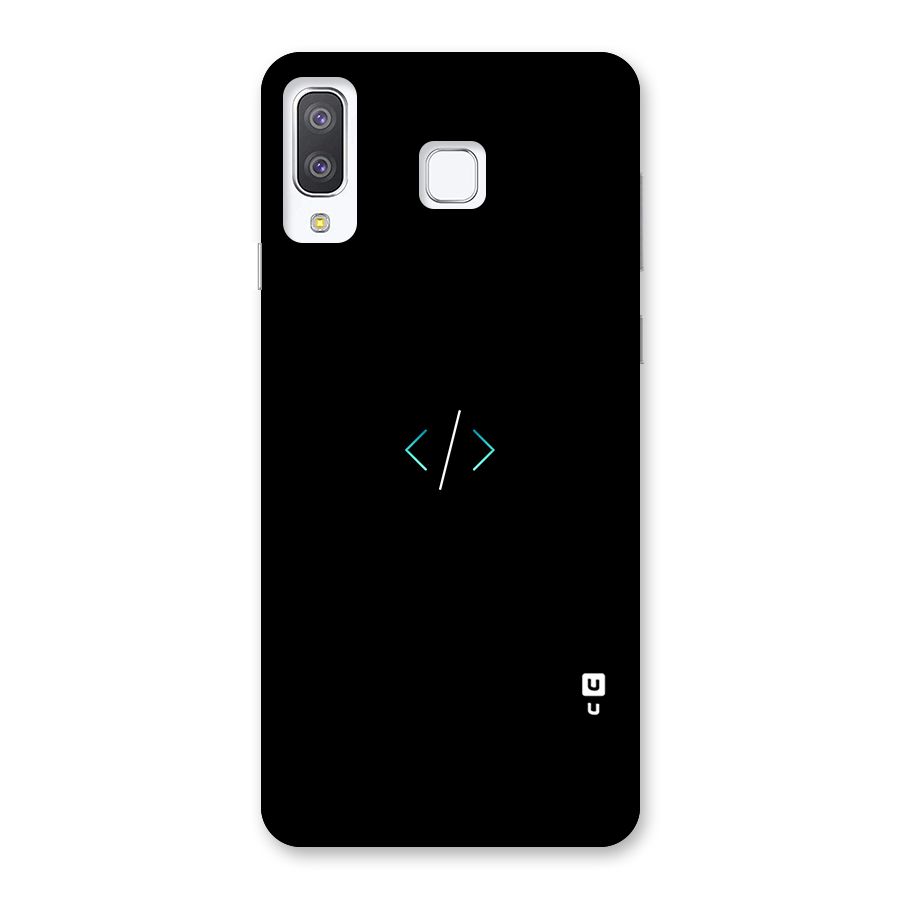 Minimal Dark Coding Back Case for Galaxy A8 Star
