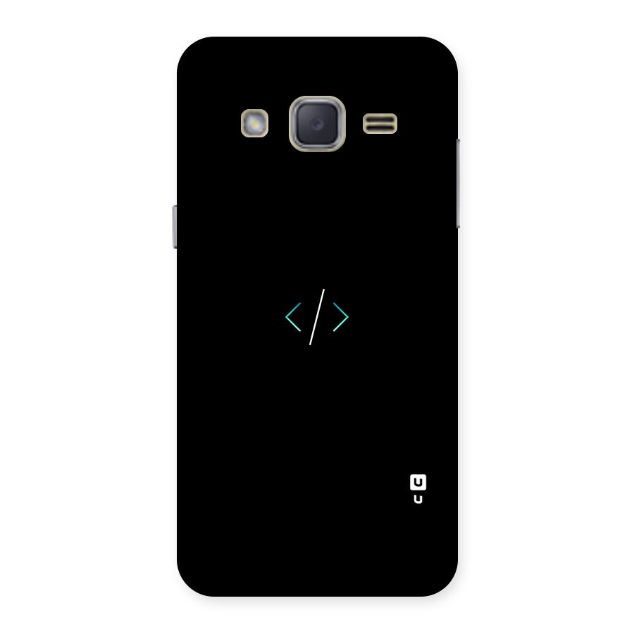 Minimal Dark Coding Back Case for Galaxy J2