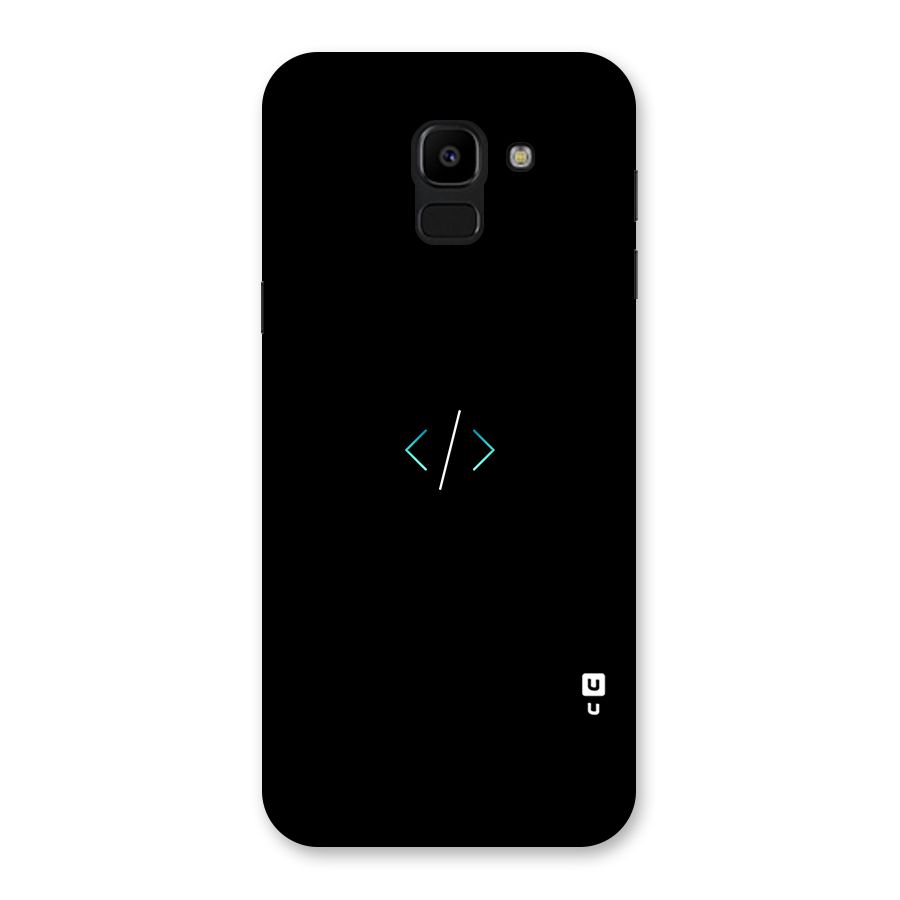 Minimal Dark Coding Back Case for Galaxy J6