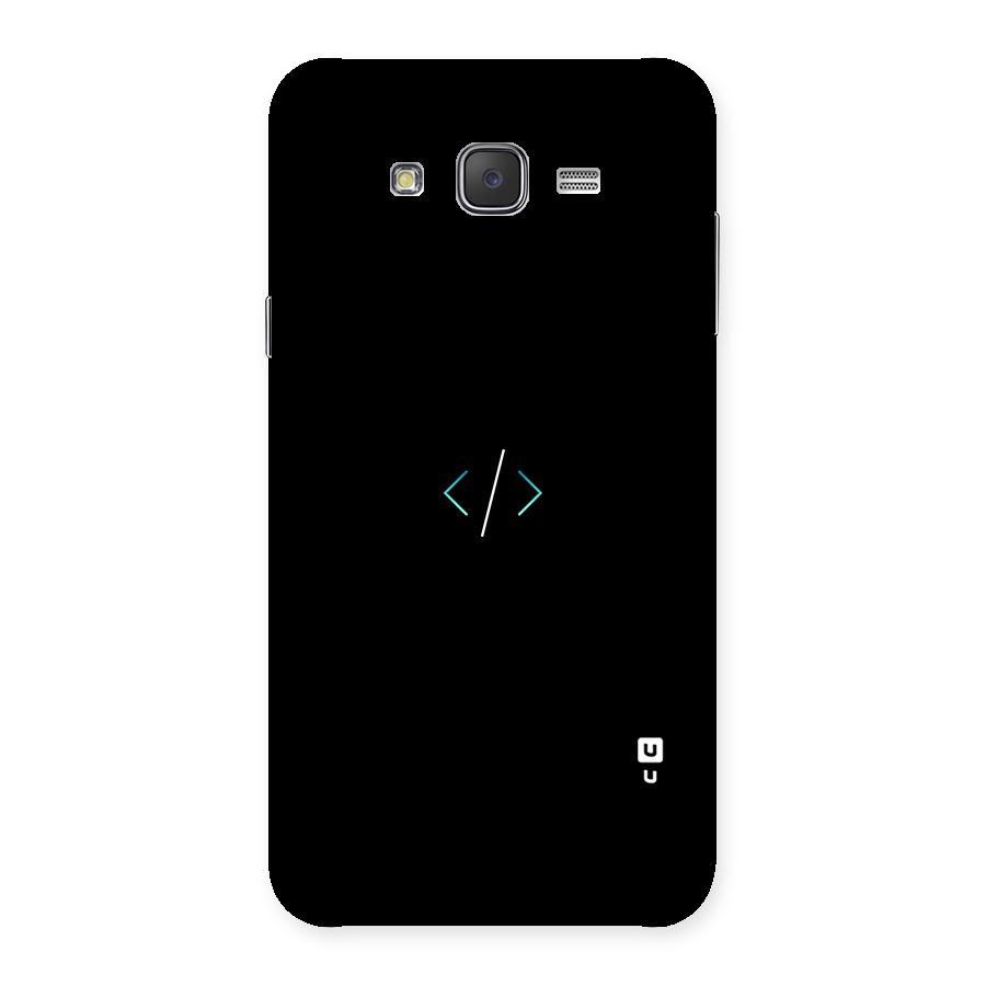 Minimal Dark Coding Back Case for Galaxy J7