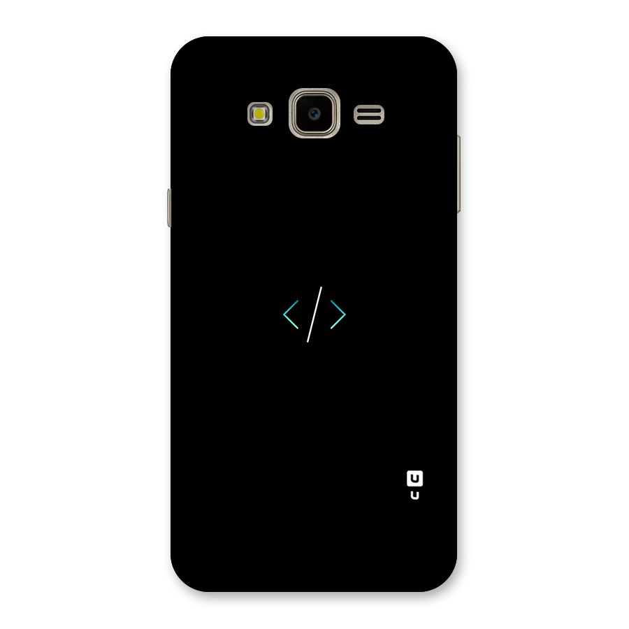 Minimal Dark Coding Back Case for Galaxy J7 Nxt