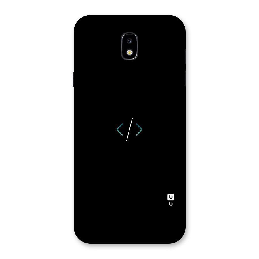 Minimal Dark Coding Back Case for Galaxy J7 Pro