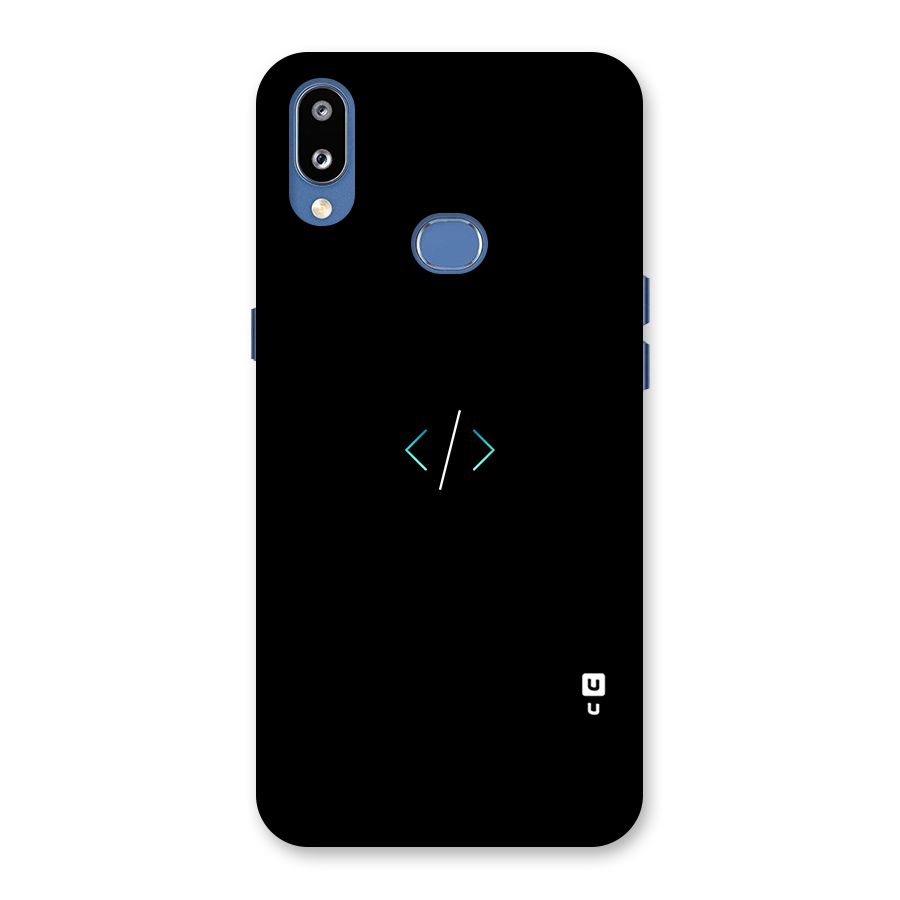 Minimal Dark Coding Back Case for Galaxy M01s