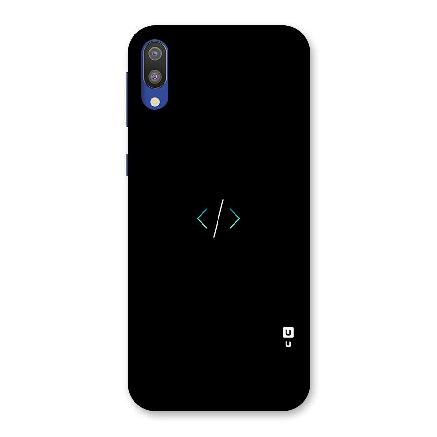 Minimal Dark Coding Back Case for Galaxy M10