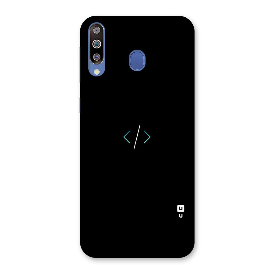 Minimal Dark Coding Back Case for Galaxy M30