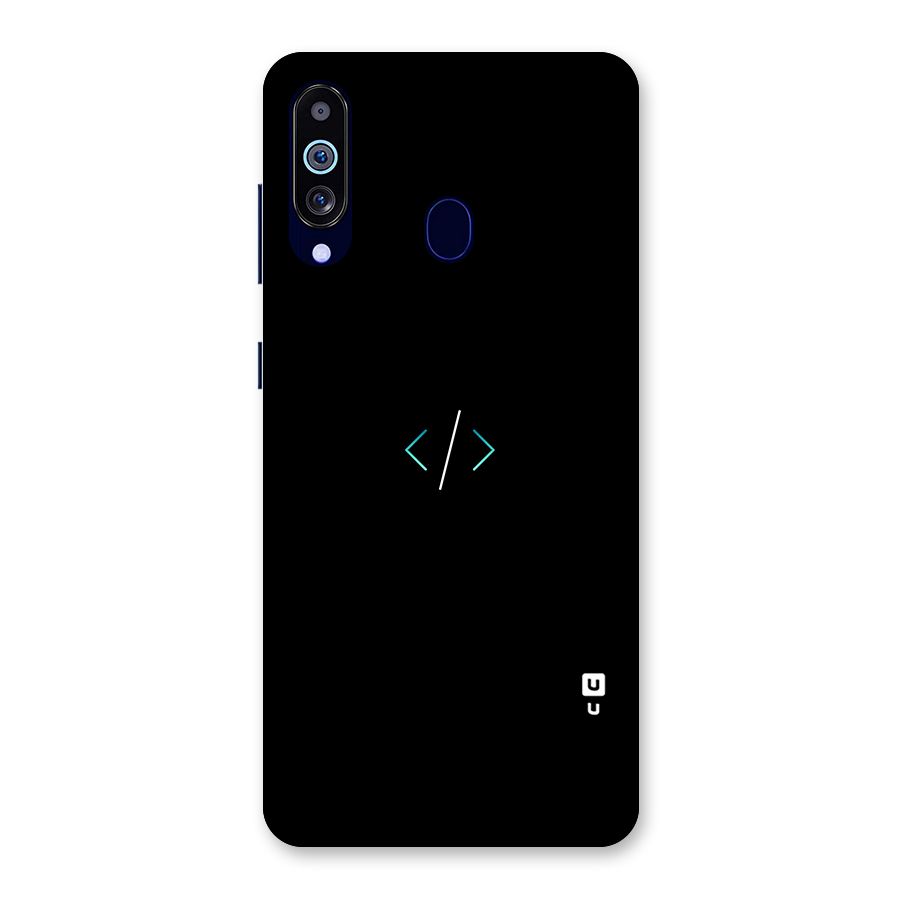 Minimal Dark Coding Back Case for Galaxy M40