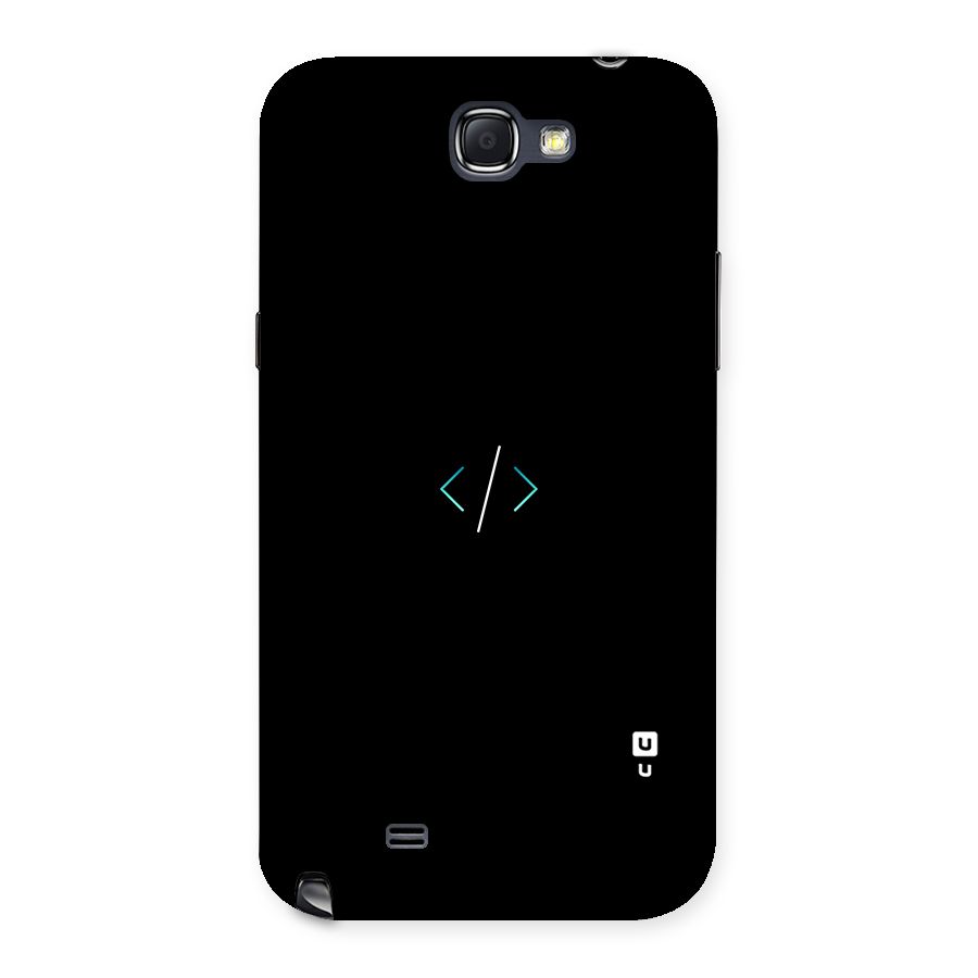 Minimal Dark Coding Back Case for Galaxy Note 2