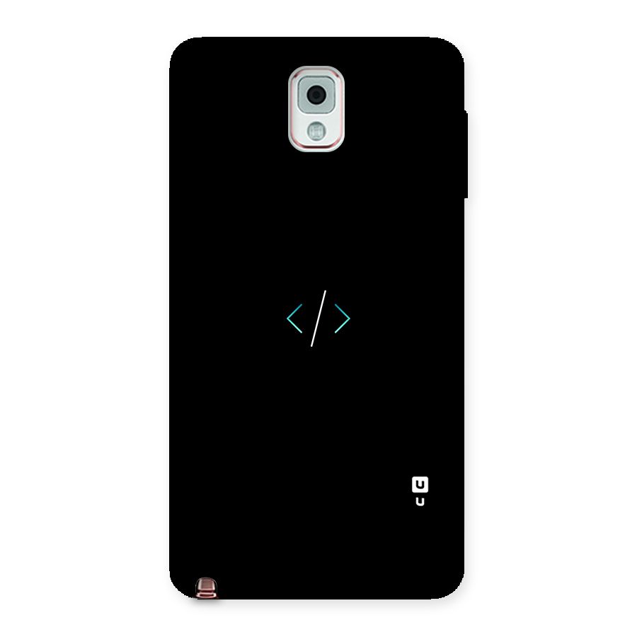 Minimal Dark Coding Back Case for Galaxy Note 3