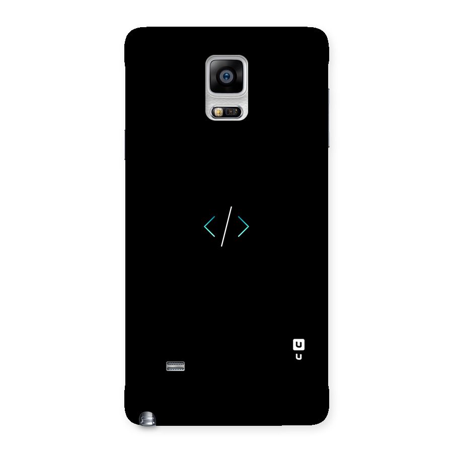 Minimal Dark Coding Back Case for Galaxy Note 4
