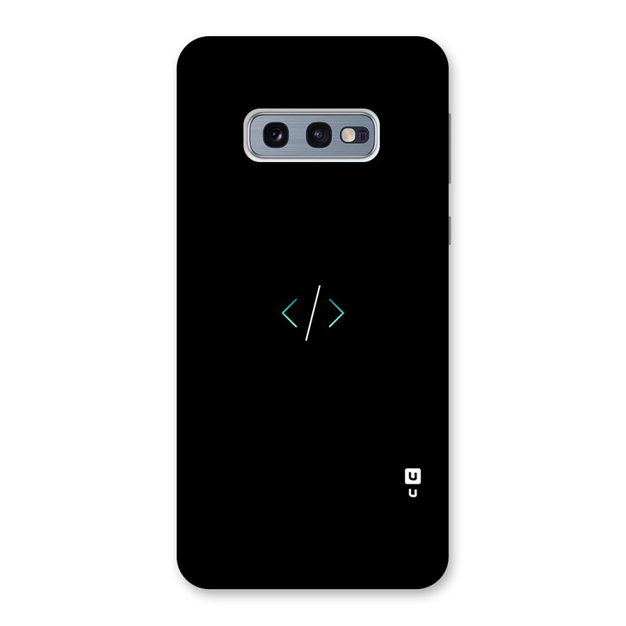 Minimal Dark Coding Back Case for Galaxy S10e