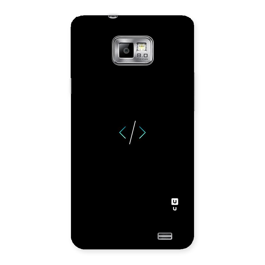 Minimal Dark Coding Back Case for Galaxy S2
