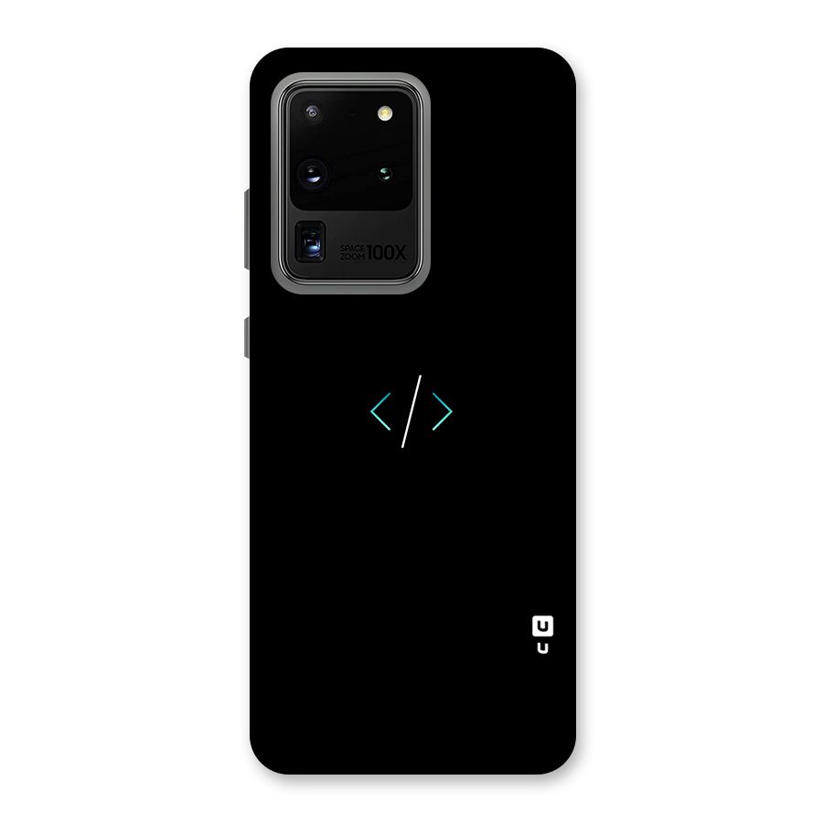 Minimal Dark Coding Back Case for Galaxy S20 Ultra