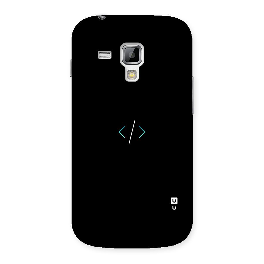 Minimal Dark Coding Back Case for Galaxy S Duos