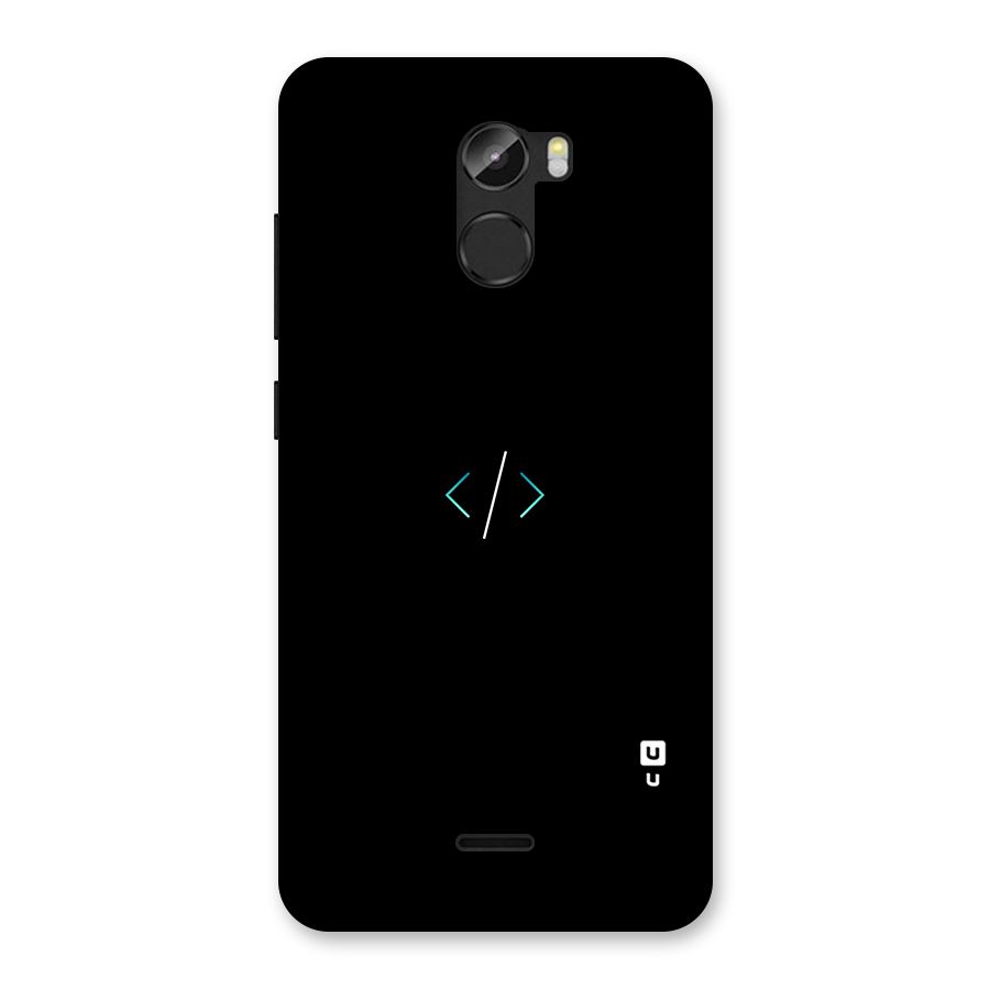 Minimal Dark Coding Back Case for Gionee X1