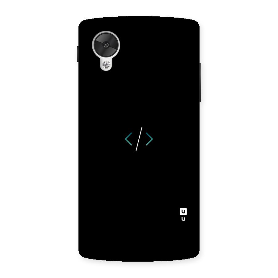 Minimal Dark Coding Back Case for Google Nexsus 5