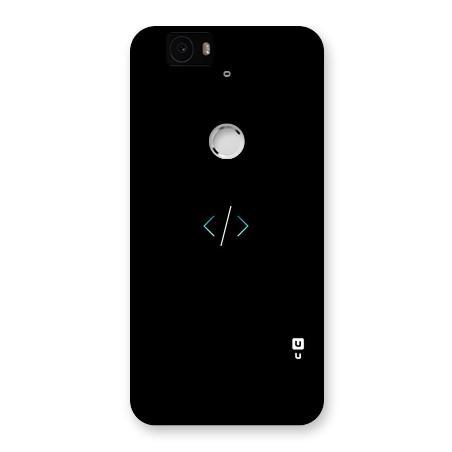 Minimal Dark Coding Back Case for Google Nexus-6P