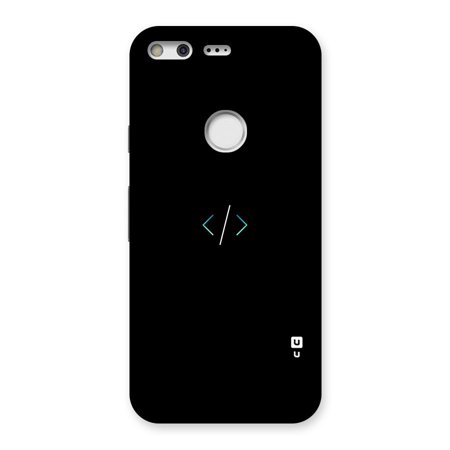 Minimal Dark Coding Back Case for Google Pixel