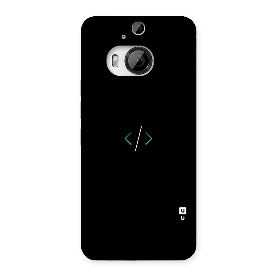 Minimal Dark Coding Back Case for HTC One M9 Plus