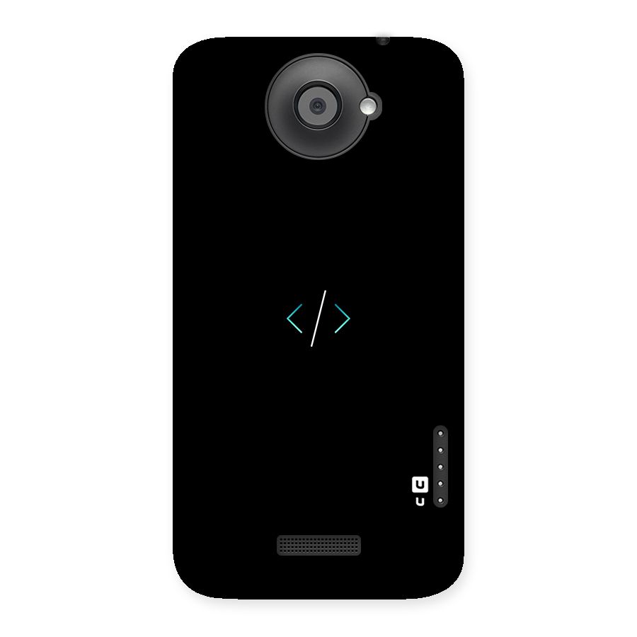 Minimal Dark Coding Back Case for HTC One X