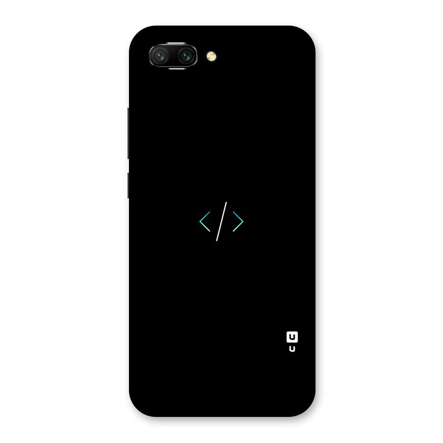 Minimal Dark Coding Back Case for Honor 10