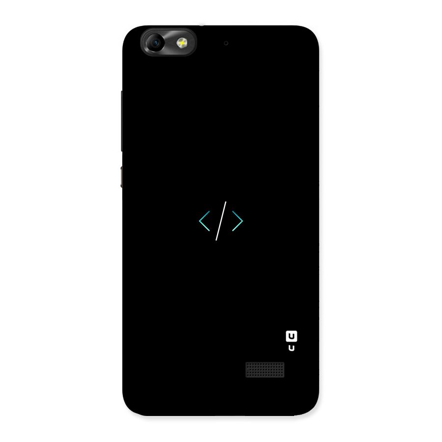 Minimal Dark Coding Back Case for Honor 4C