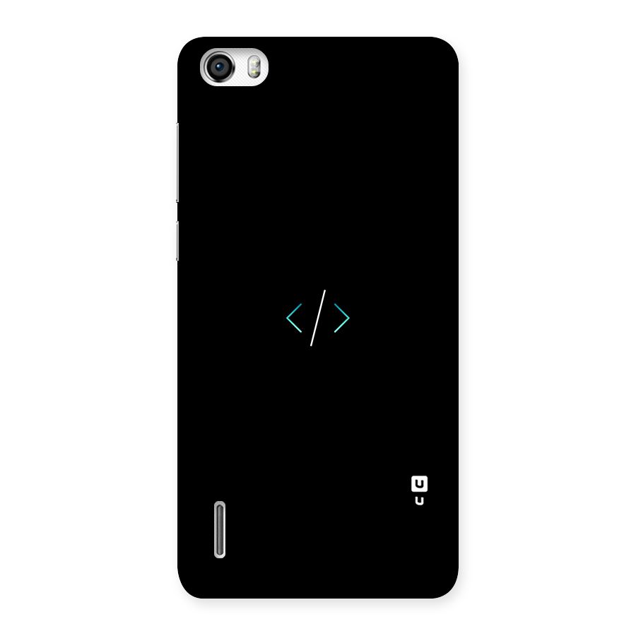 Minimal Dark Coding Back Case for Honor 6